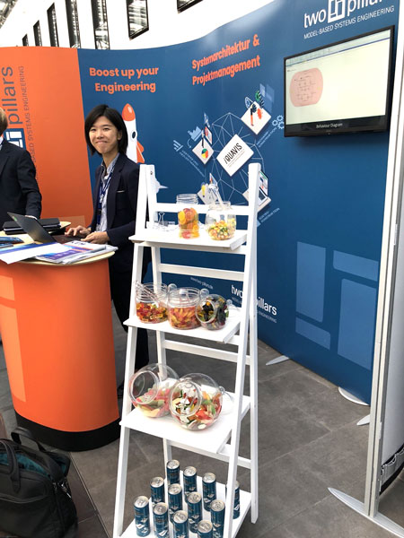 Two Pillars Messestand auf dem TdSE 2019